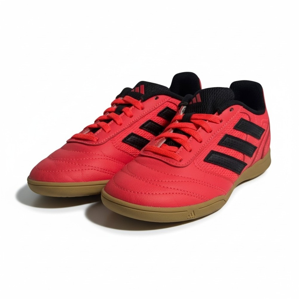 Adidas Super Sala 2 Indoor Soccer Shoes Solar Red Black IG8754 Kids Size 2
